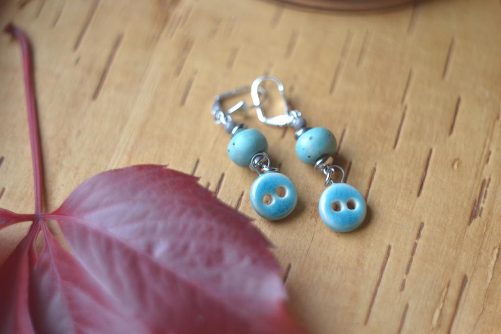 Серьги "Пуговки"