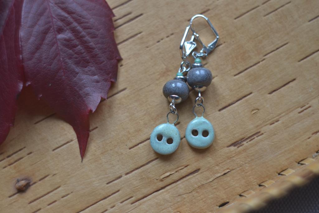 Серьги "Пуговки"