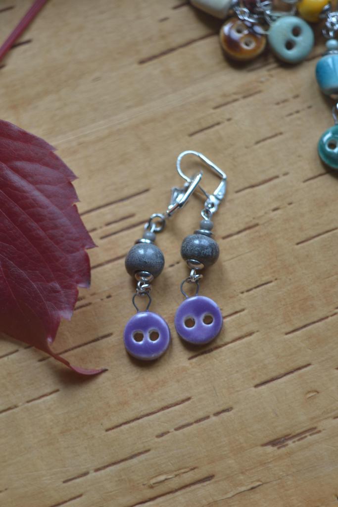 Серьги "Пуговки"