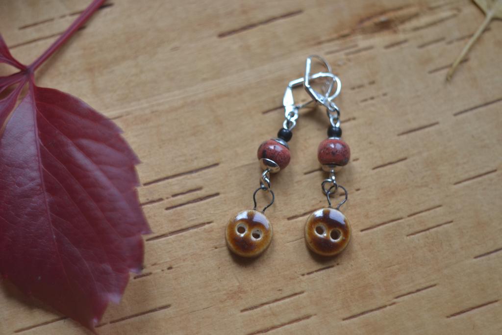 Серьги "Пуговки"