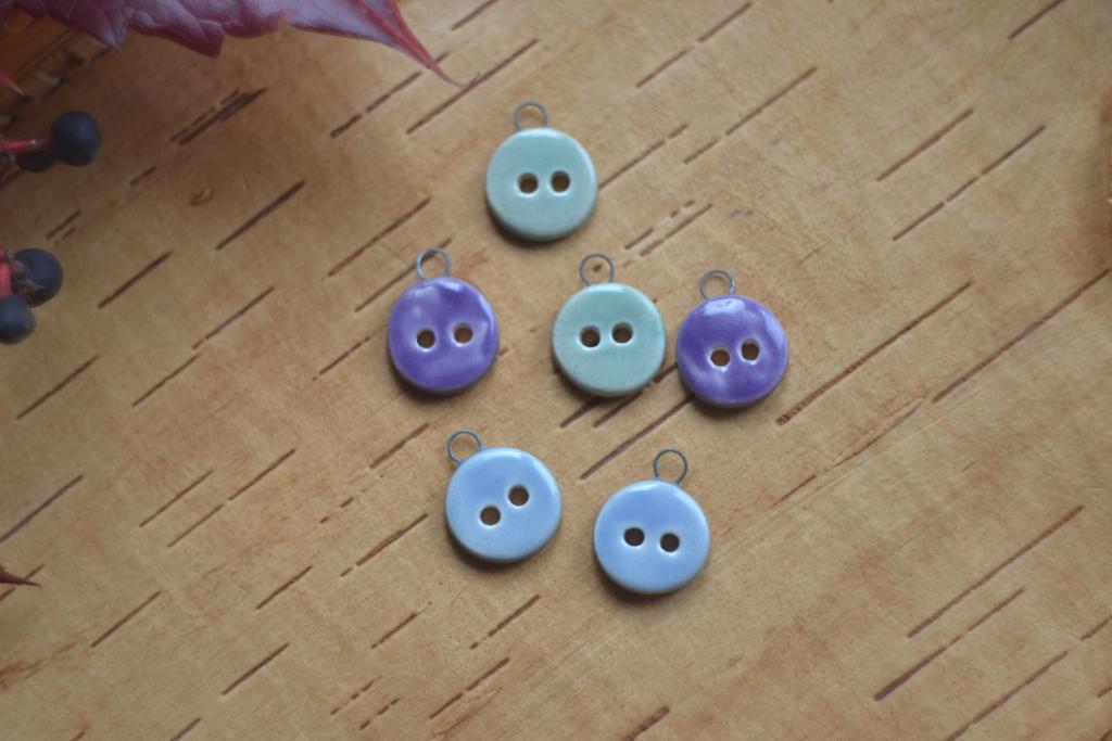 Набор керамических подвесов "пуговки"