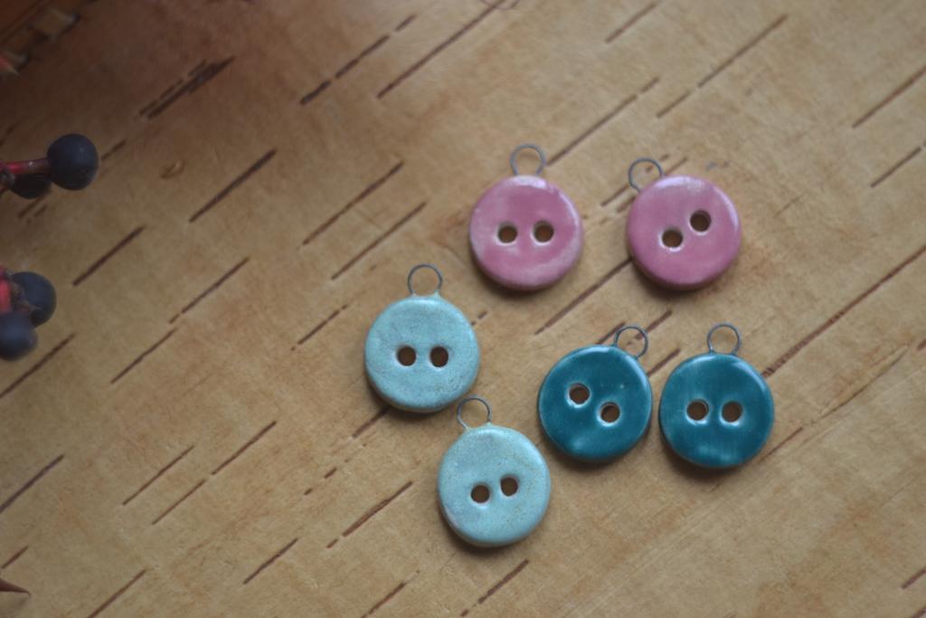 Набор керамических подвесов "пуговки"