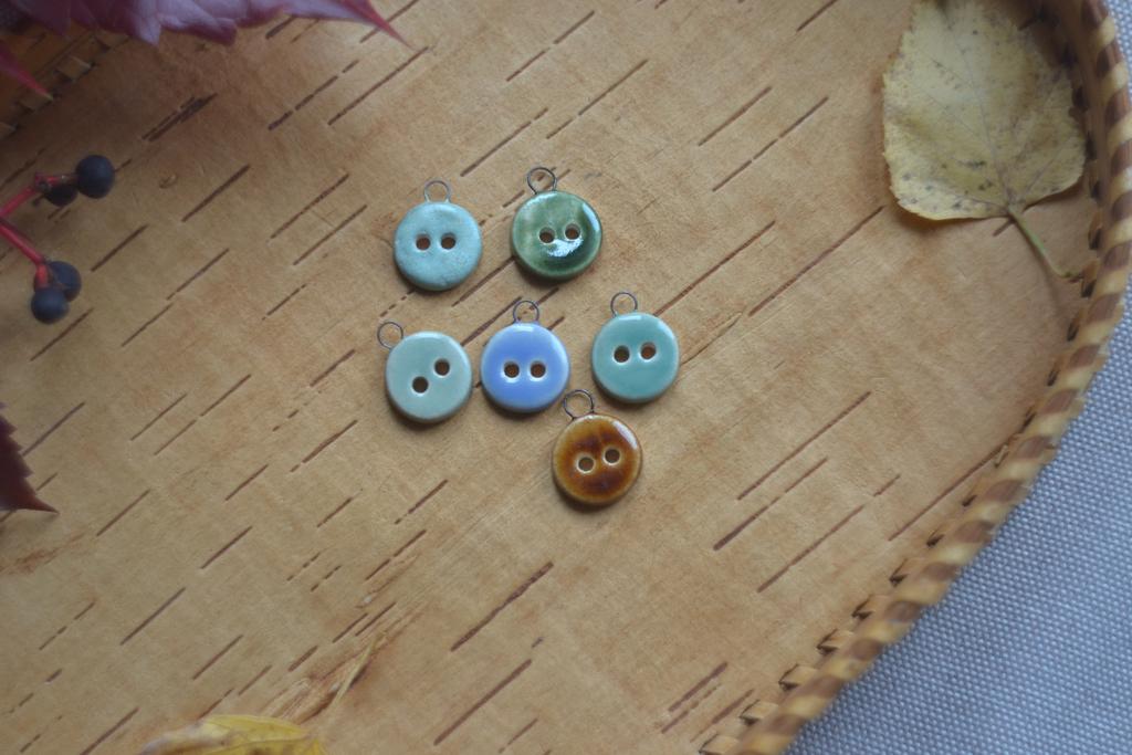 Набор керамических подвесов "пуговки"