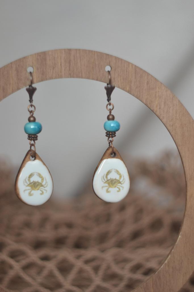 Серьги "крабы"