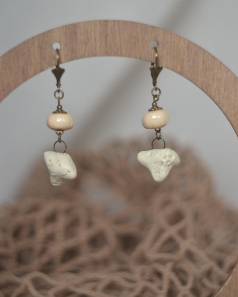 Серьги "коралл"