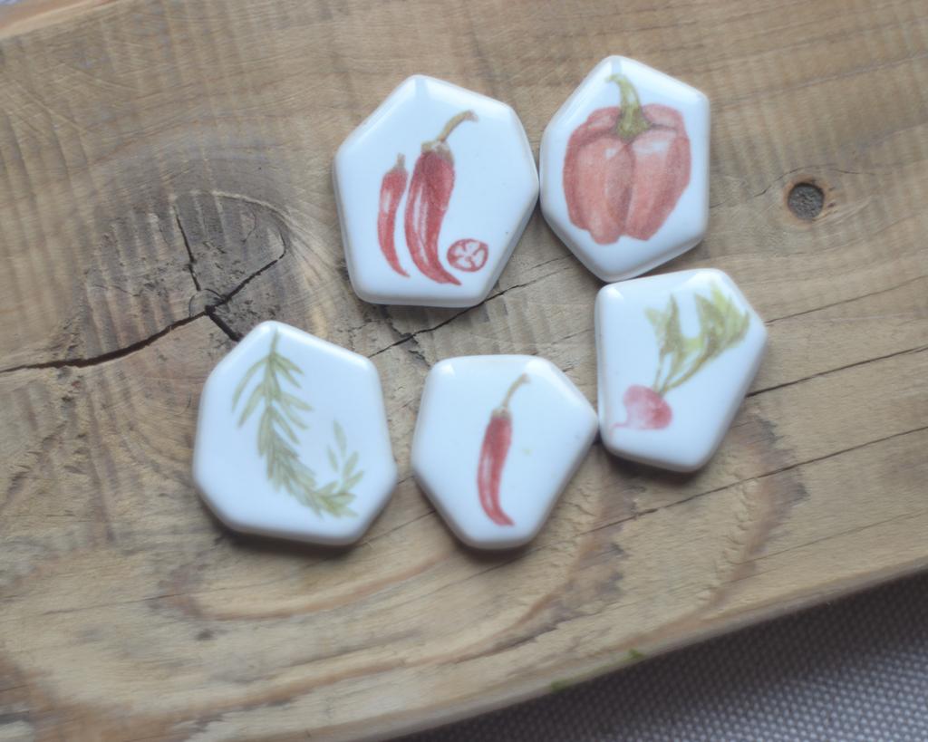 Набор кабошонов "Огород "