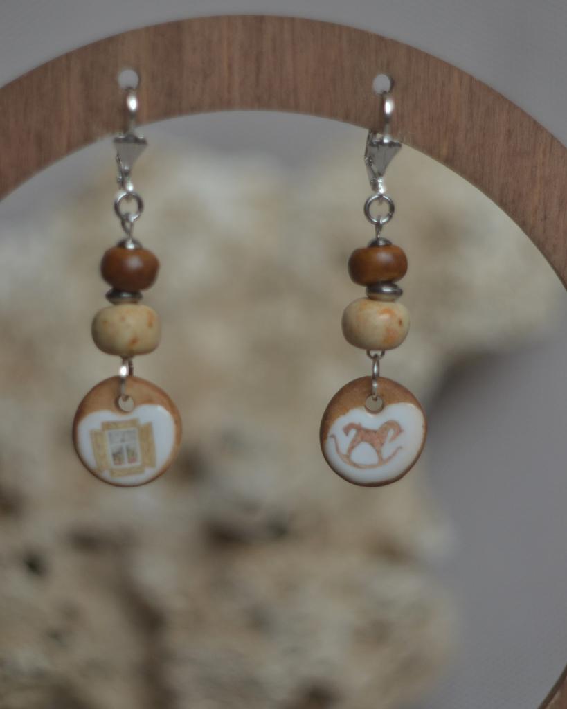 Серьги "лошадка"