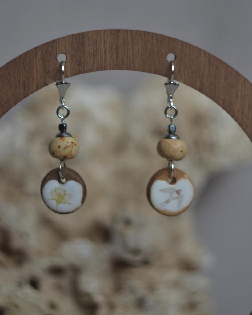 Серьги "ласточка"