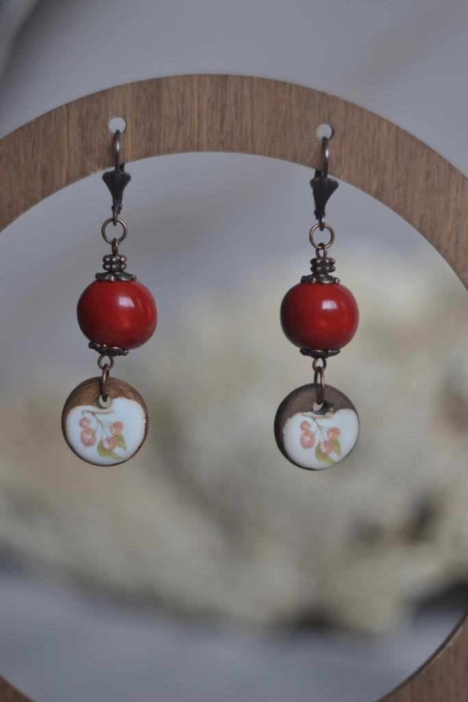 Серьги "Вишня"