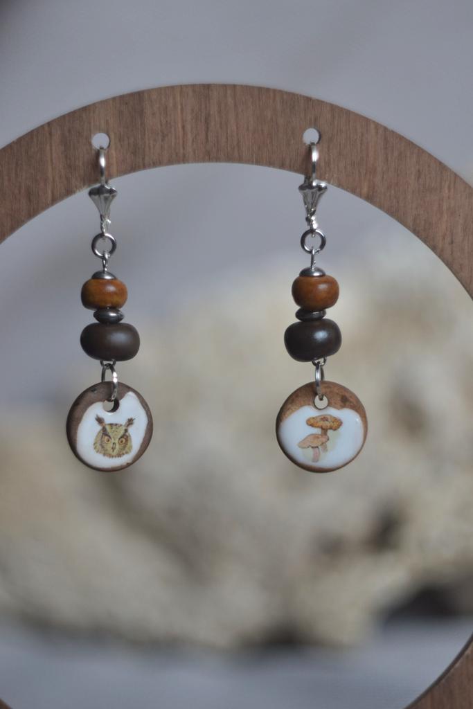 Серьги "совушка"