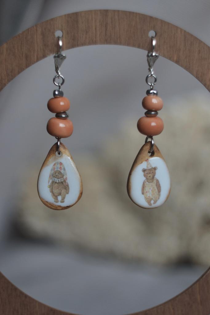 Серьги "мишки"