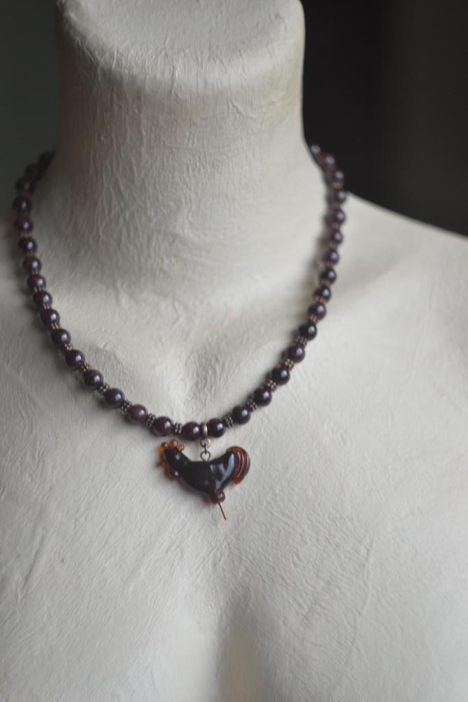 Колье "Карамельный петушок "