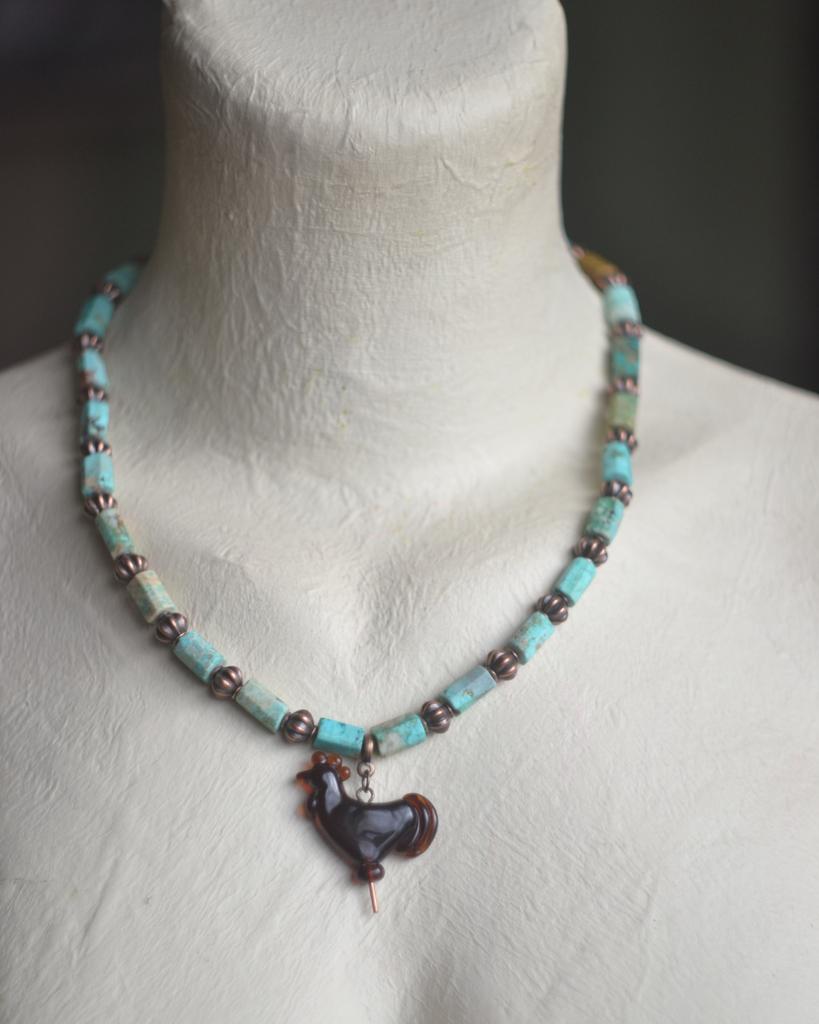 Колье "Карамельный петушок "