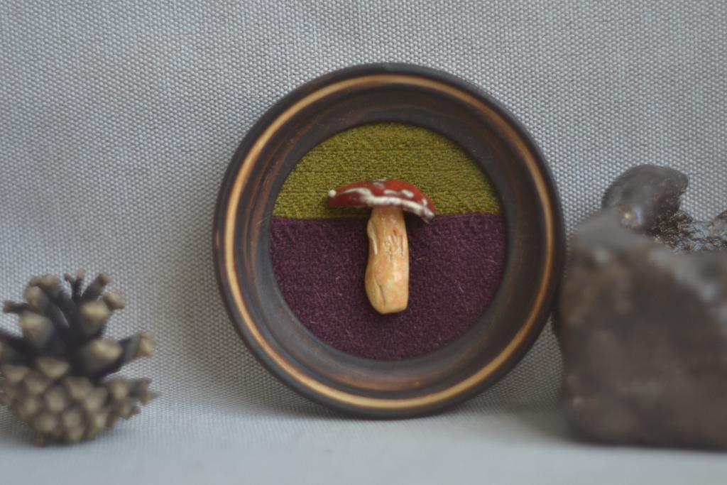 Панно на стену маленькое "Мухомор"