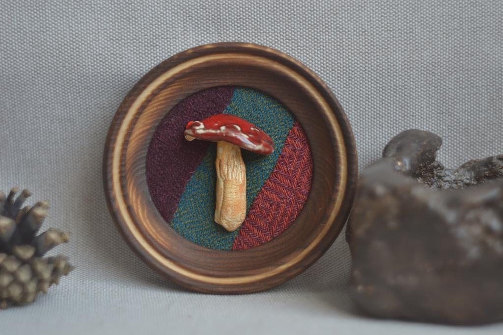 Панно на стену маленькое "Мухомор"