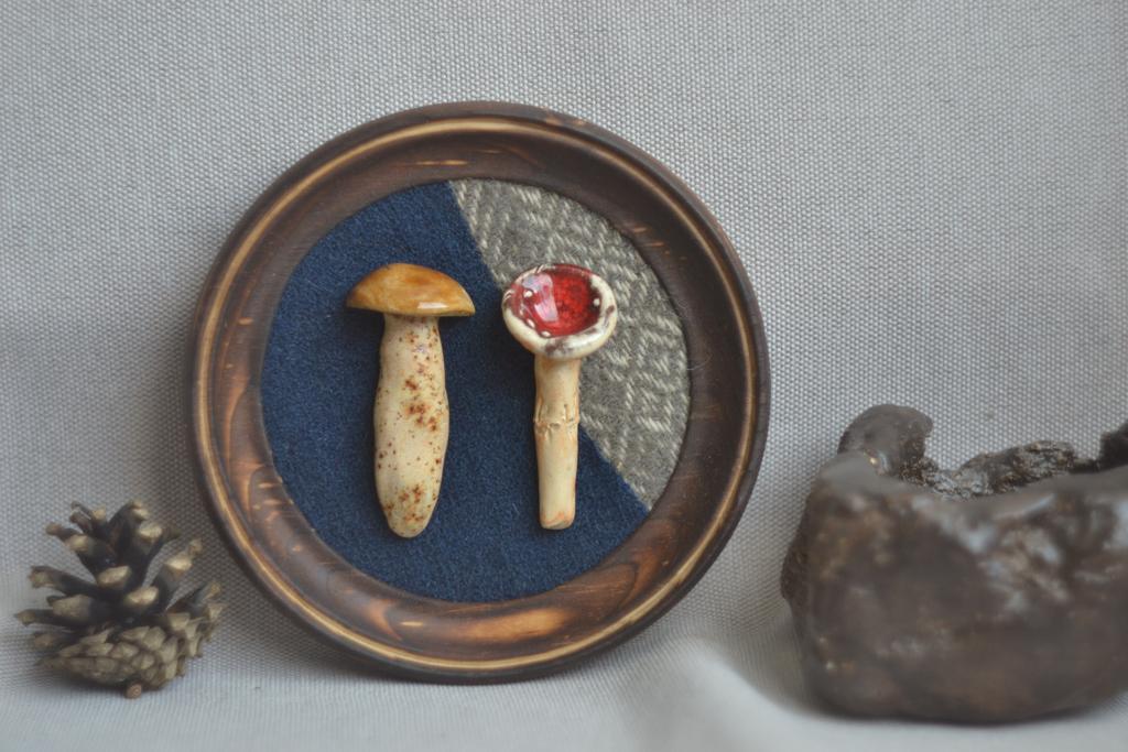 Панно на стену среднее "Боровик и мухомор"