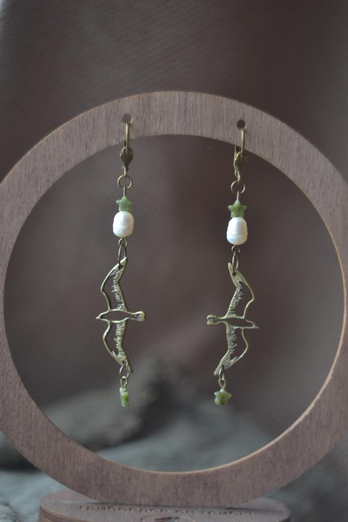 Серьги "чайки"