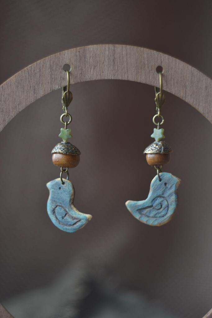 Серьги "Птахи"