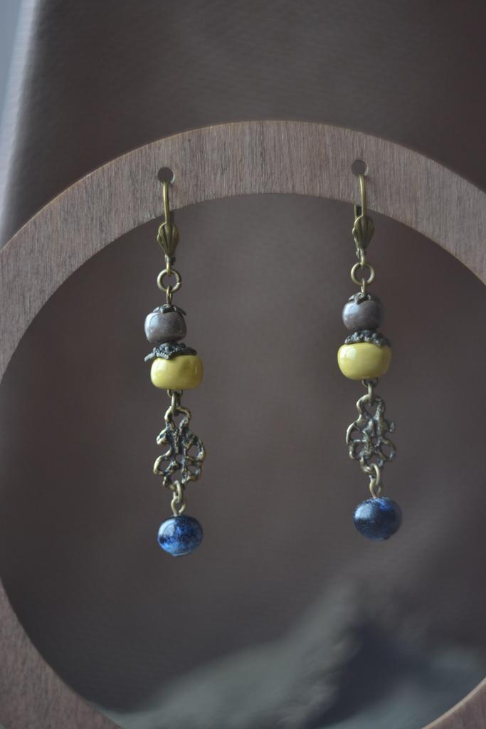 Серьги "Черника"