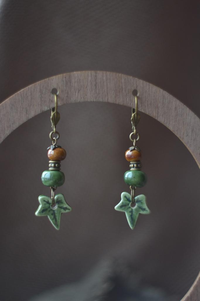 Серьги "плющ"