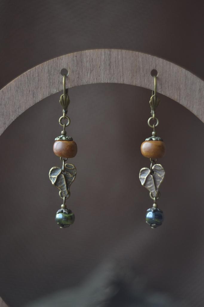 Серьги "вьюн"