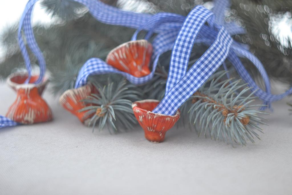 Керамический подвес на ёлку "лисичка"