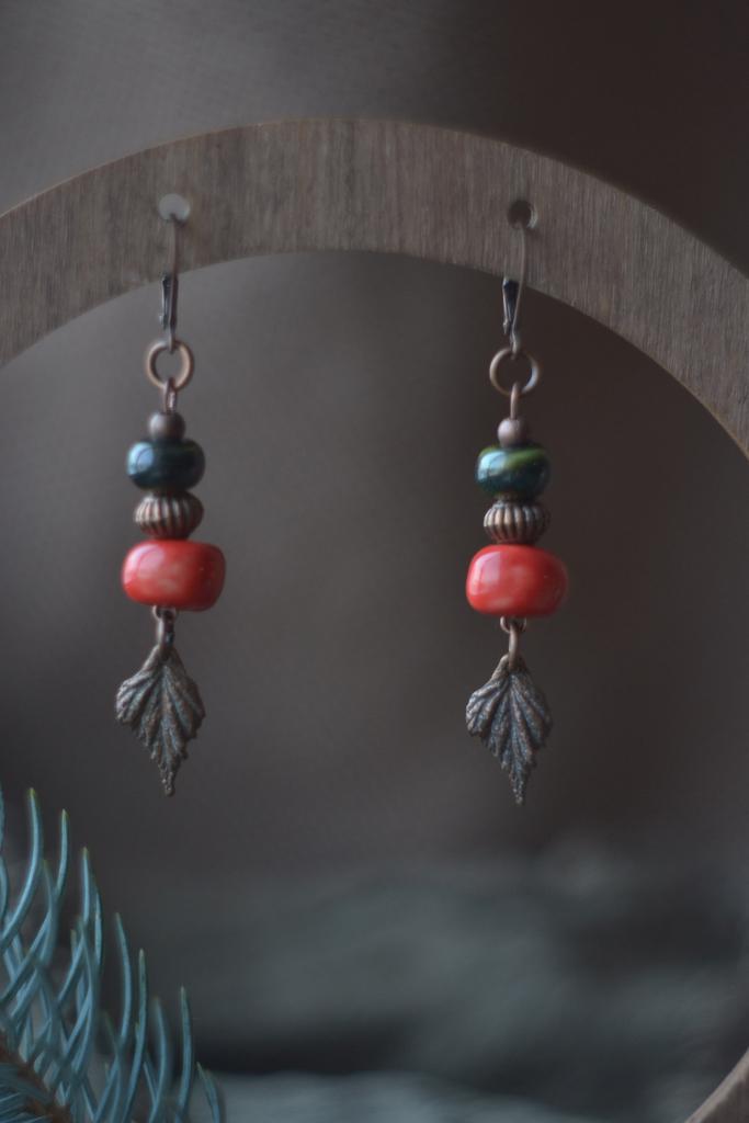 Серьги "березка"