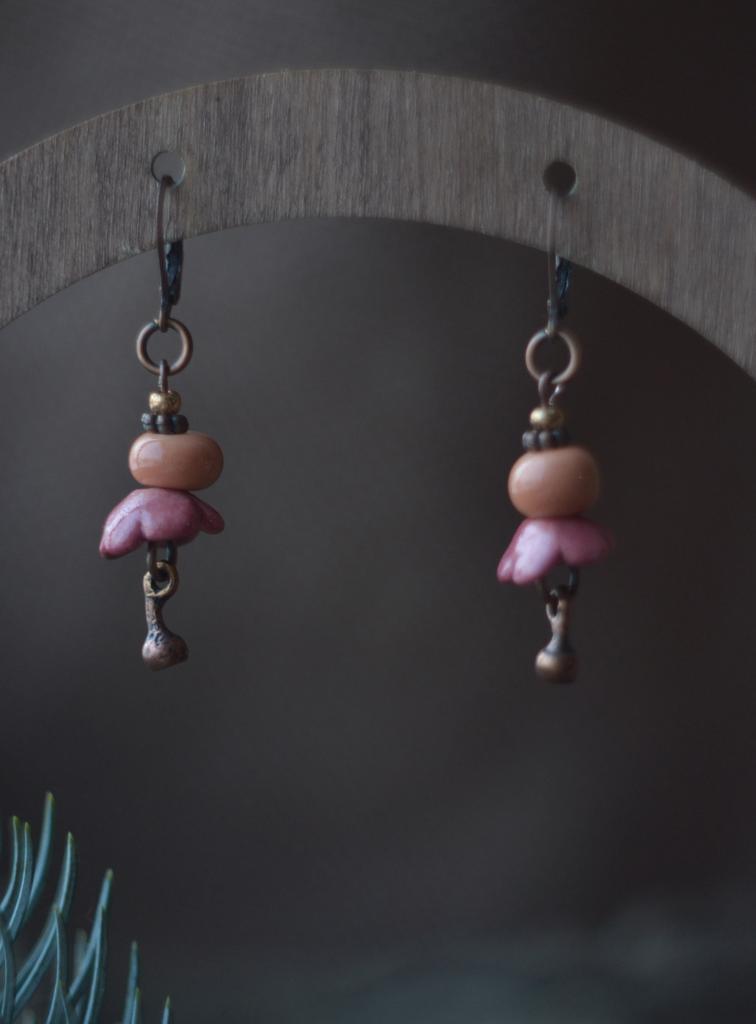 Серьги "Цветы "