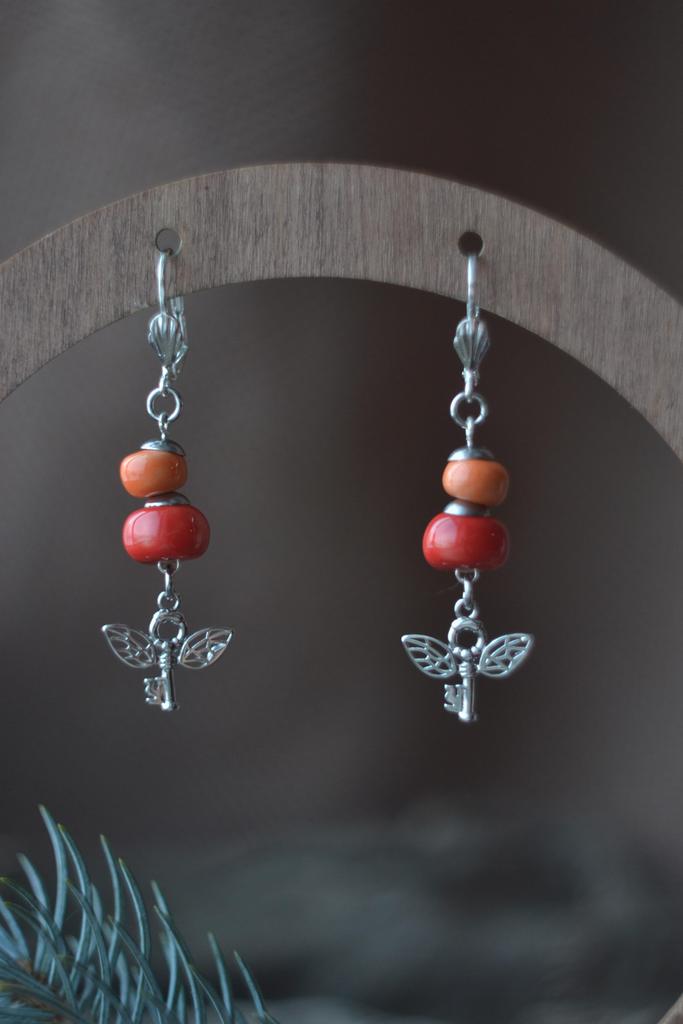 Серьги "ключи"