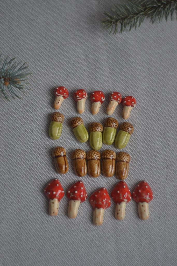 Набор кабошонов  "лесной "