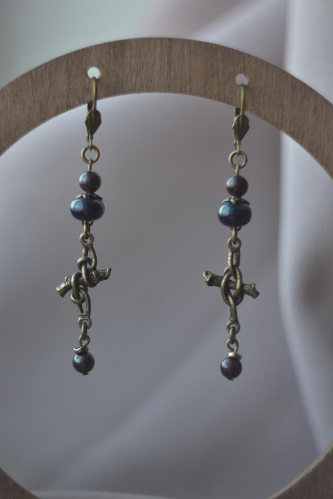 Серьги "Морские узлы  "