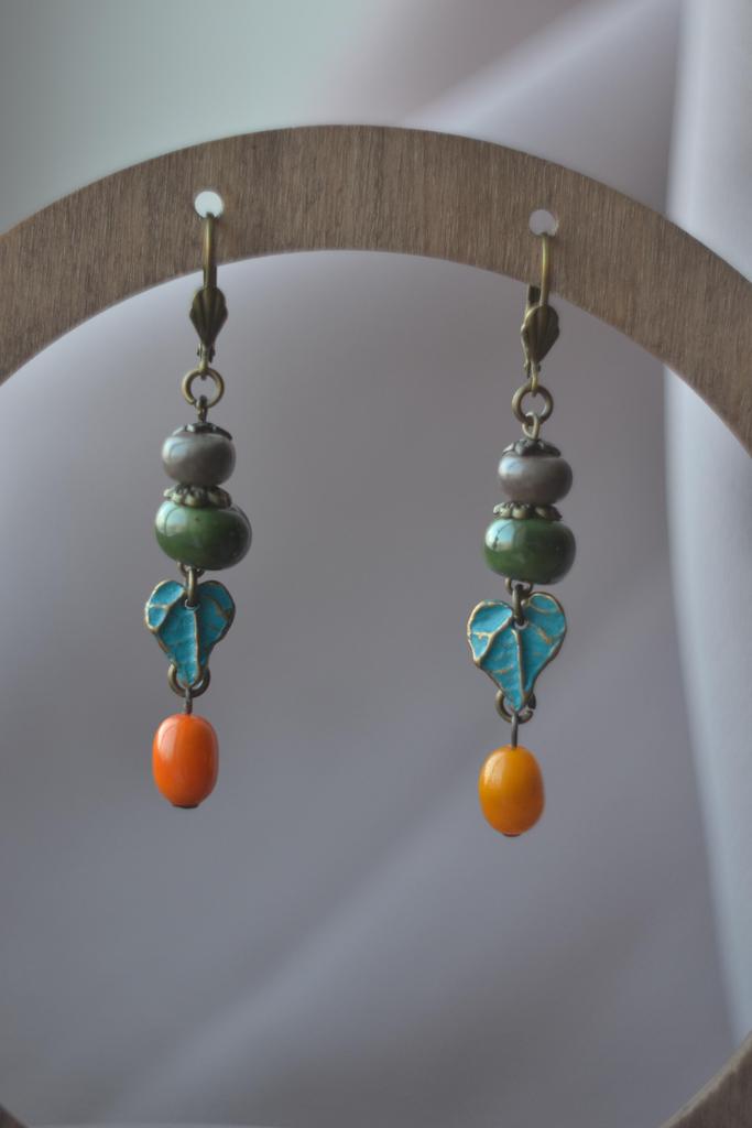 Серьги "Облепиха"