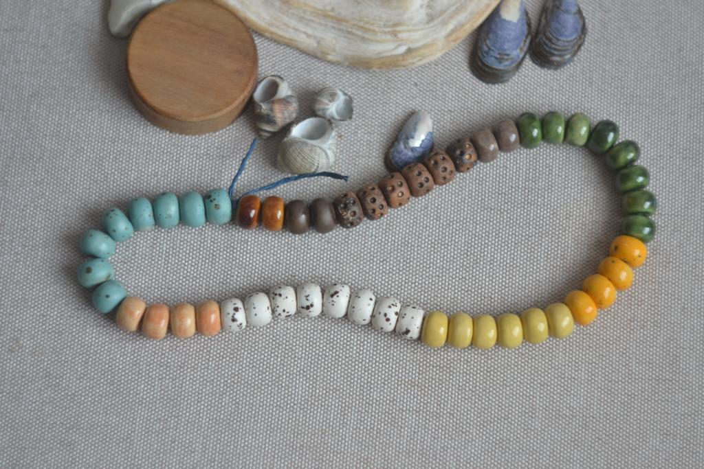 Набор бусин  1,3 см  "первоцветы"