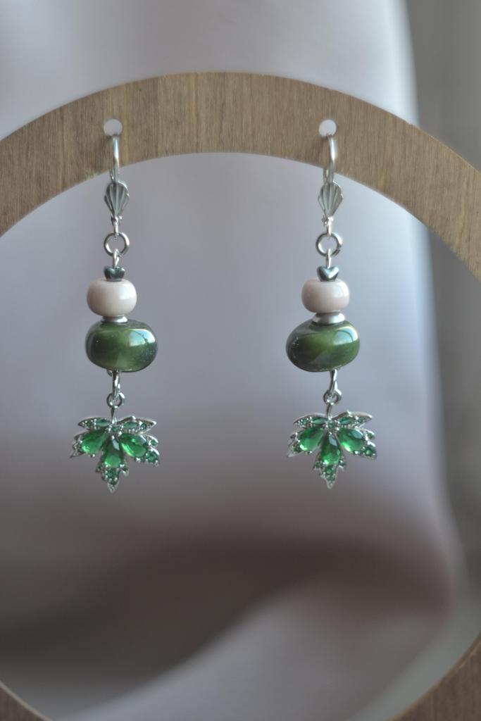 Серьги "Листья "