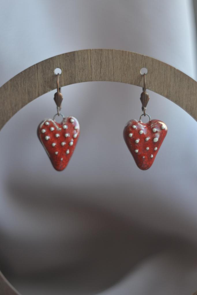 Серьги "мухоморная любовь "