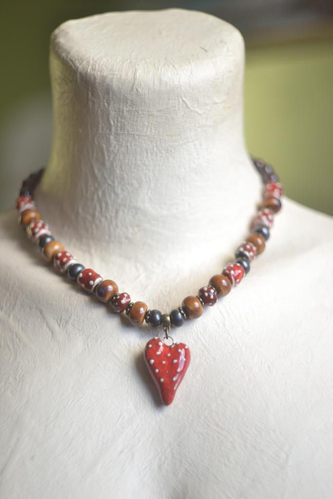 Колье  "Мухоморная любовь "