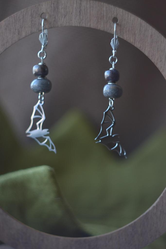 Серьги "Летучая мышь"