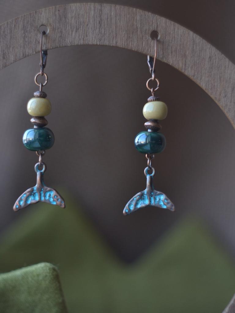 Серьги "Хвостики"