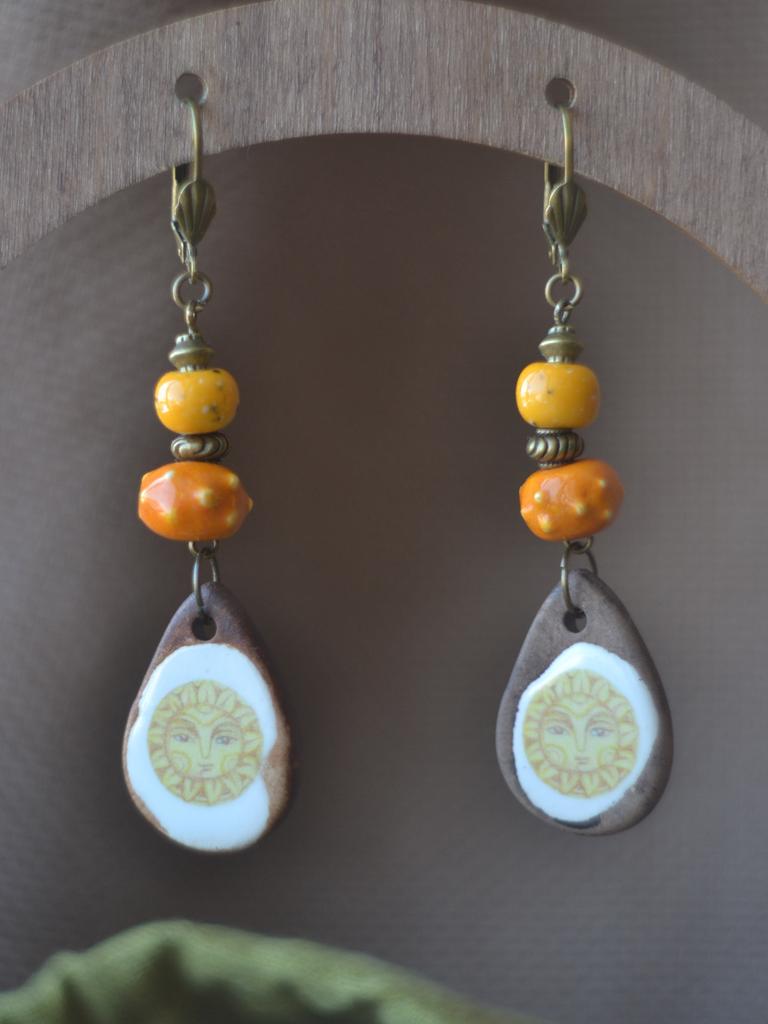 Серьги "Солнце"