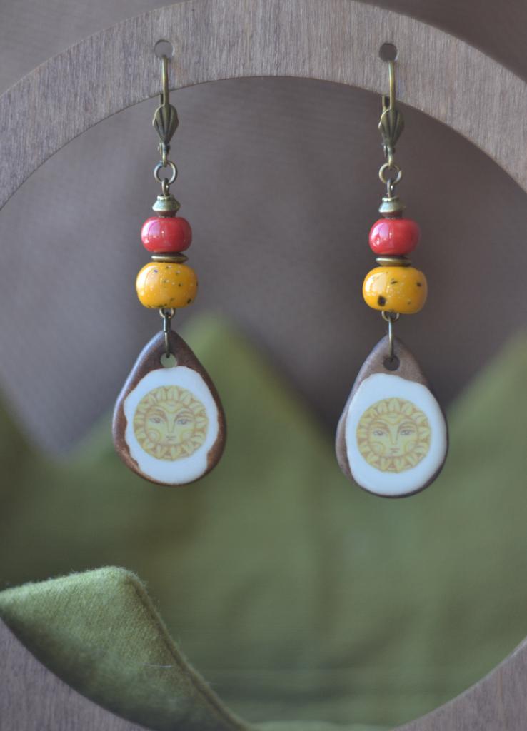 Серьги "Солнце"