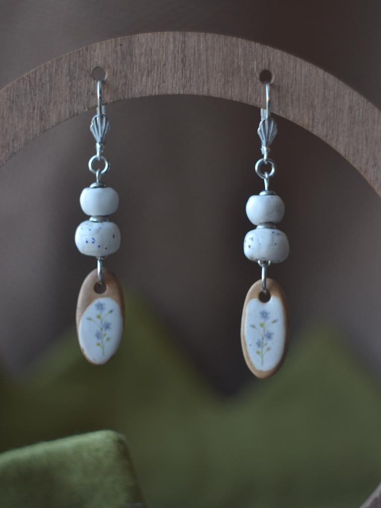 Серьги "Незабудки"