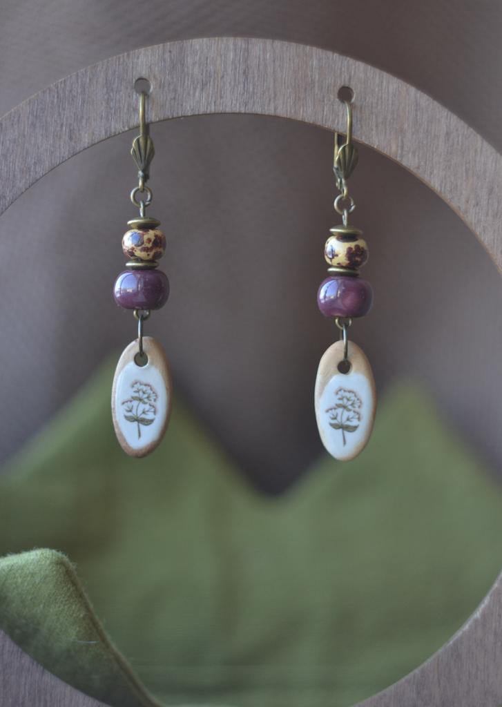 Серьги "Душица"