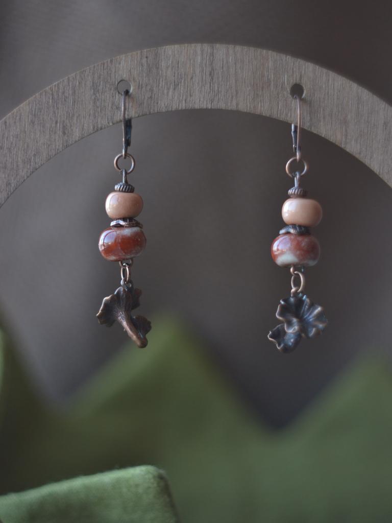 Серьги "Лисички"