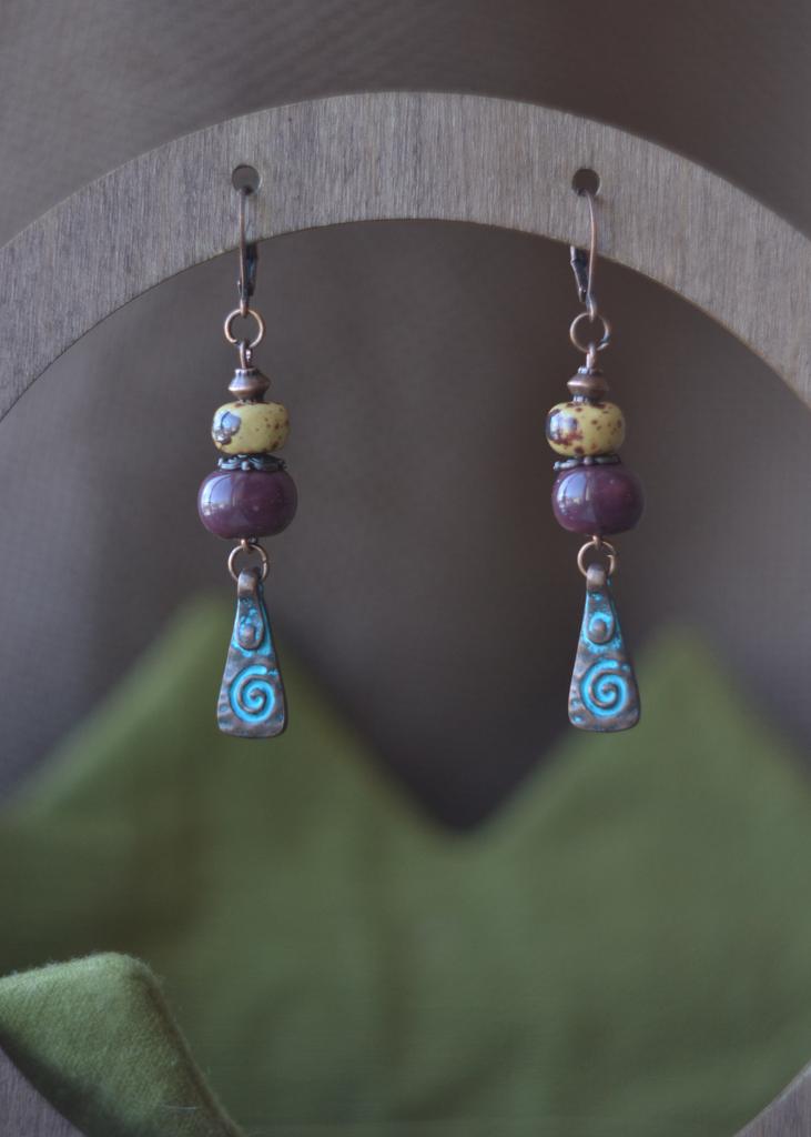 Серьги "Орнамент "