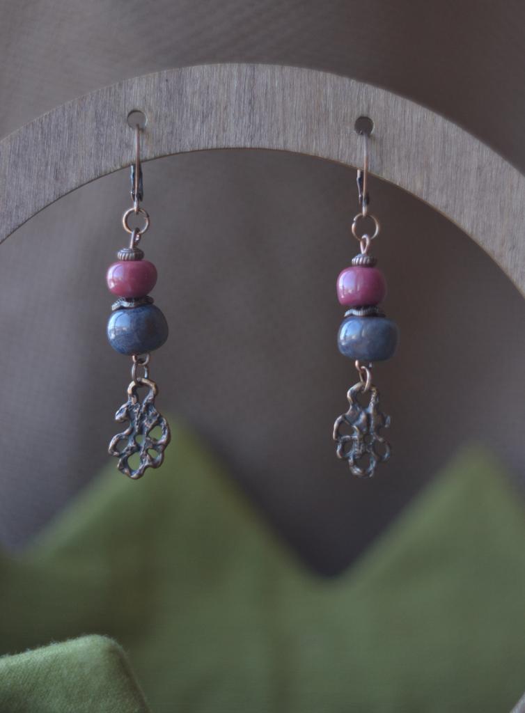 Серьги "Кружево "