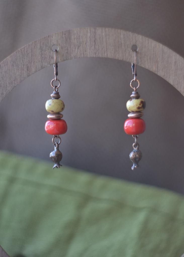 Серьги "Гранат"