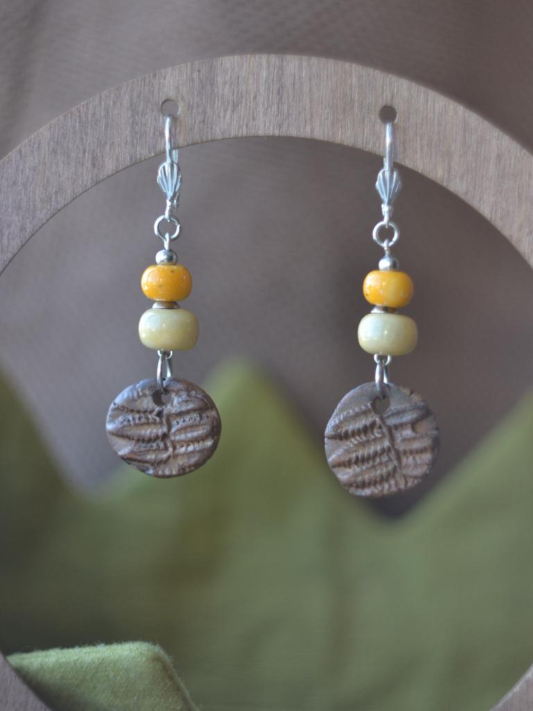 Серьги "Папоротник"