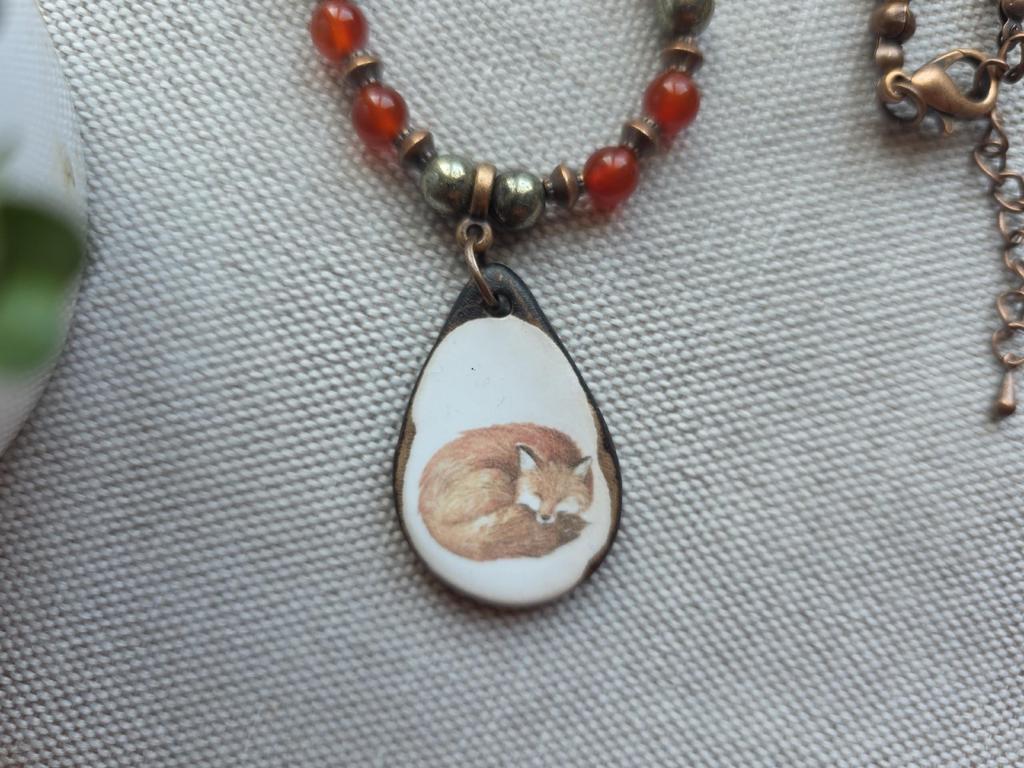 Колье    "Лиса"