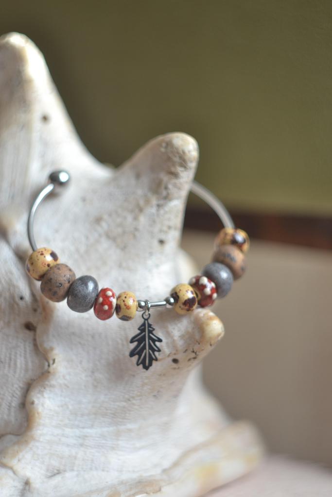 Браслет "Дубовый лист"