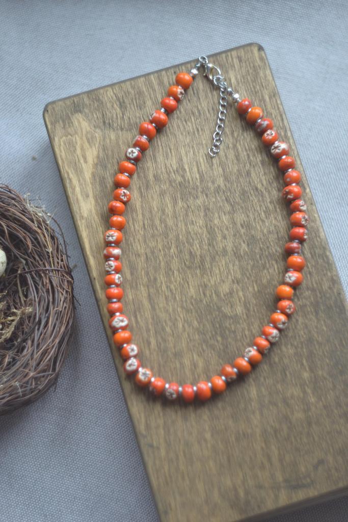 Колье  "рябина"